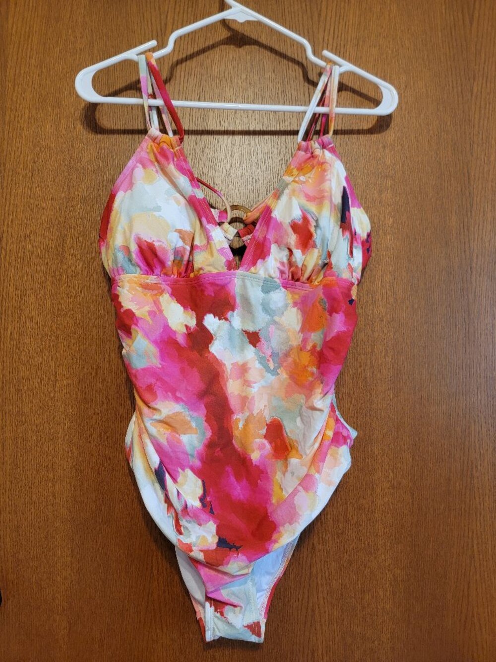 Coral Whirl Abstract Swimsuit - XL